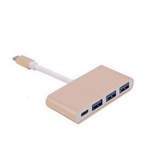 Négy az egyben, C típusú USB – 3.0x3 + C típusú Hub-adapter