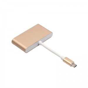 Négy az egyben, C típusú USB – 3.0x3 + C típusú Hub-adapter