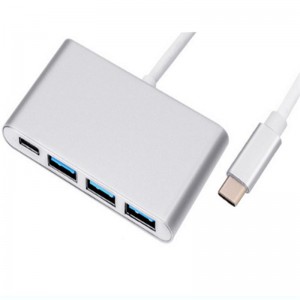 Négy az egyben, C típusú USB – 3.0x3 + C típusú Hub-adapter