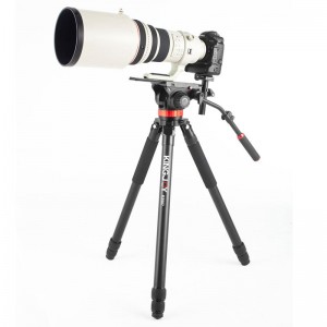 Kingjoy alumínium állvány fogantyú digitális fényképezőgéphez folyékony fejjel a K5007 fotóhoz