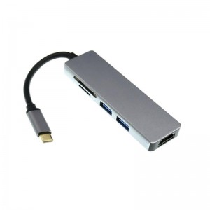 C típusú USB - HDMI + 2 x USB 3.0 + SD kártyaolvasó elosztóhoz