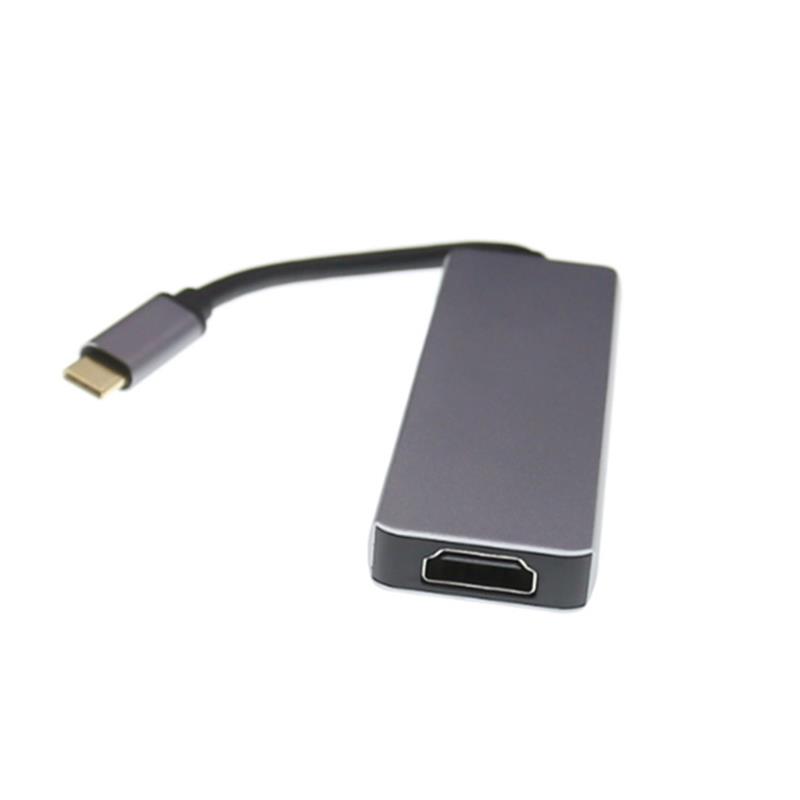 C típusú USB - HDMI + 2 x USB 3.0 + SD kártyaolvasó elosztóhoz
