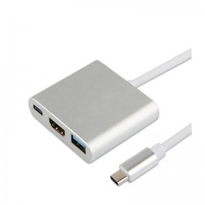 C típusú USB-ből USB-hez + USB 3.0 + C típusú hub-adapter