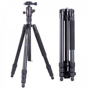 KINGJOY kiváló minőségű alumínium hordozható könnyű fényképezőgép állvány K1008 + Q10