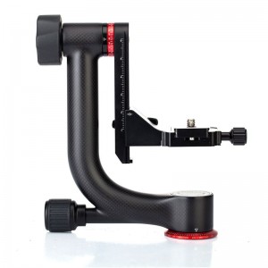 KINGJOY nagy teherbírású szénszálas állvány tartozékok Gimbal fej Arca-Swiss gyorskioldó tányérokkal, 20 kg-ig
