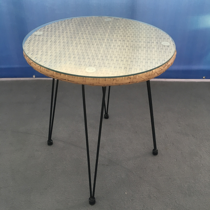 Acél és fonott 3 db kanapékészlet