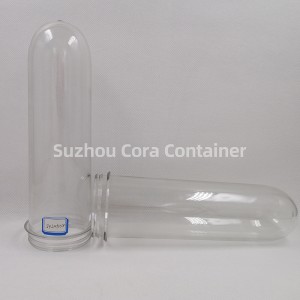 65 mm-es, 240 g nyakméretű, 72 mm-es Plasitc kisállat preform vízital-olajhoz