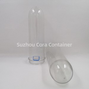 65 mm-es, 240 g nyakméretű, 72 mm-es Plasitc kisállat preform vízital-olajhoz