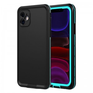 Lifetive phone case iphone 11 legjobb vízálló táska az iphone 11-es úszótelefon dobozához (kék), szilárd színű hátlappal