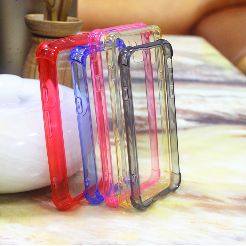 Hatástalanító TPU+PC átlátszó és színes mobiltelefon-kezelő sorozat sok modellel