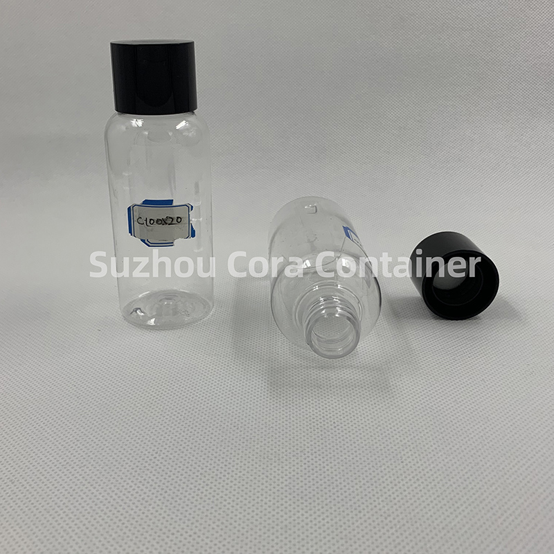 100ml Neck méret 20mm Pet Pet Plastic Cosmetic Bottal