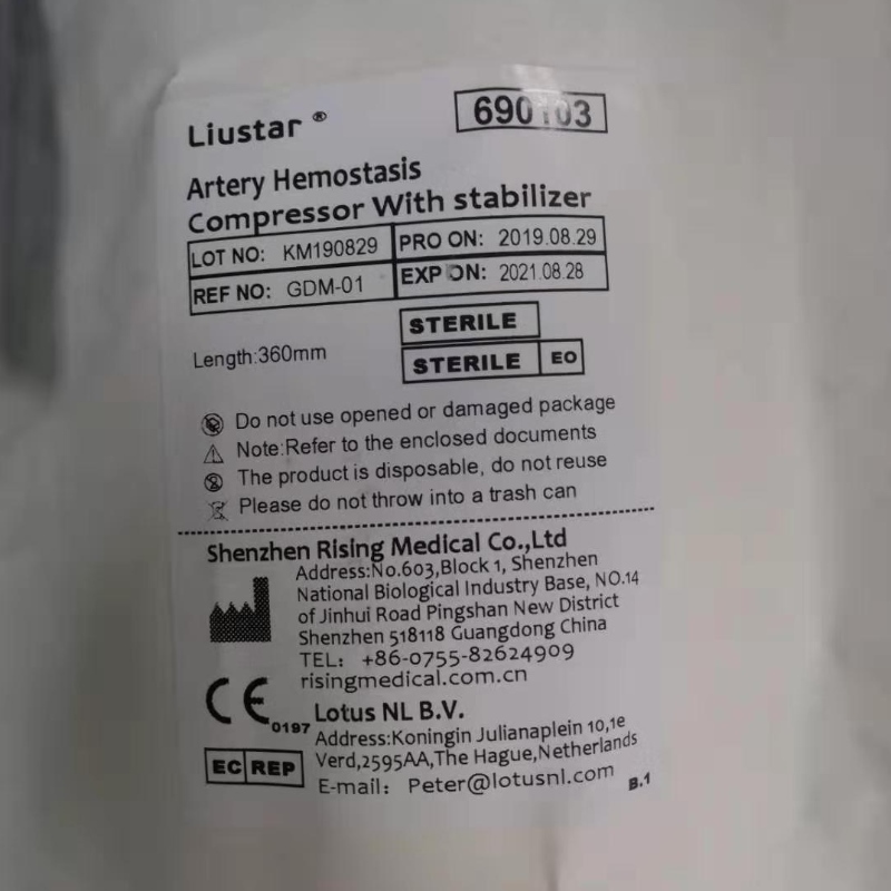 Liustar Brachialis artéria hemosztázis kompressziós eszköz