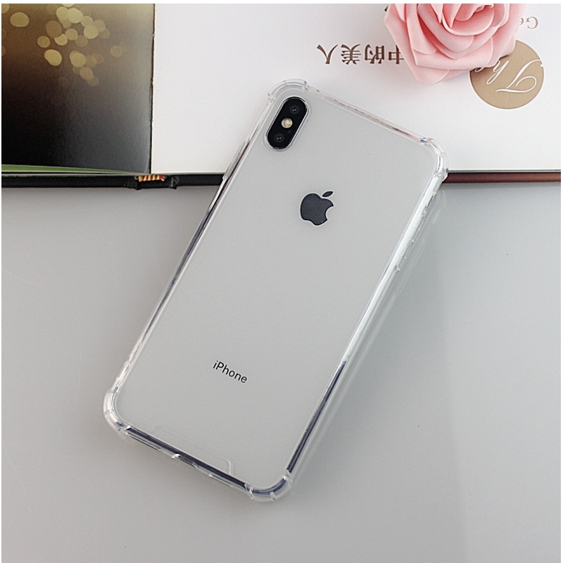 Rendkívül tiszta TPU + PC iPhone XS Max telefon tok ütésgátló sarkokkal