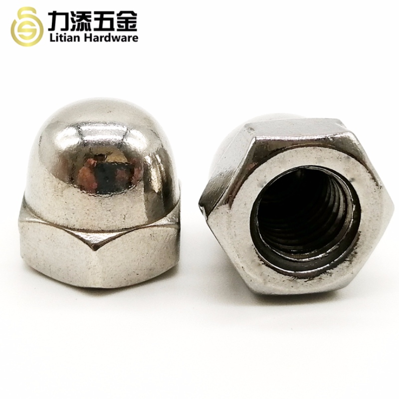 Az első osztályú DIN1587 polírozott M3-M12 rozsdamentes acél hatlapú anya