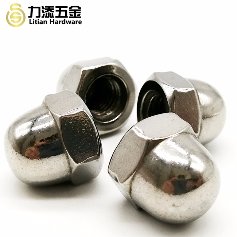 Az első osztályú DIN1587 polírozott M3-M12 rozsdamentes acél hatlapú anya