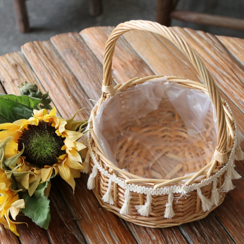 Kézzel készített tároló kosár