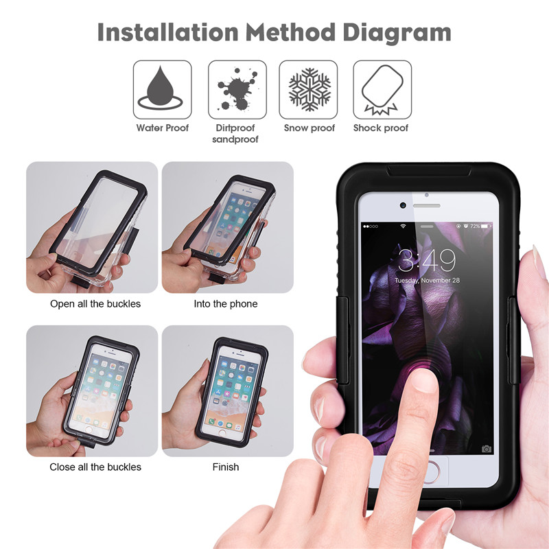 Új életálló eset iphone 8 plusz hóálló iphone a legjobb vízálló 8 plusz eset (