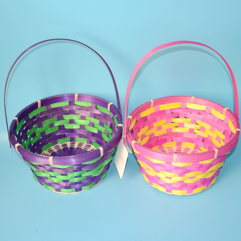 Húsvét Színes Kosár nyeles