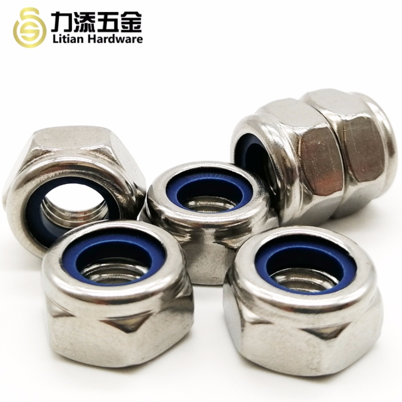 Csiszolt rozsdamentes acél M3-M12 nylon rögzítőanyával