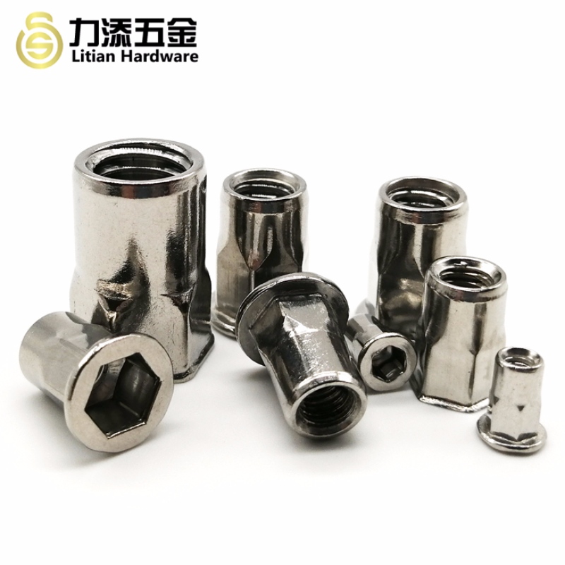 gyári nagykereskedelem M3-M12 rozsdamentes acél vak szegecs anya