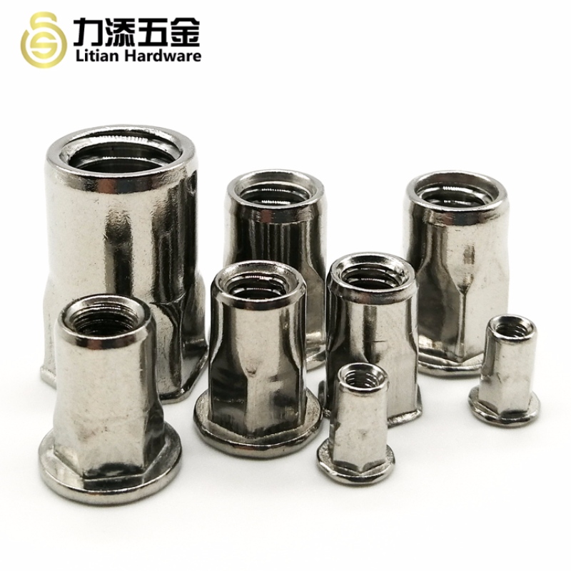 gyári nagykereskedelem M3-M12 rozsdamentes acél vak szegecs anya