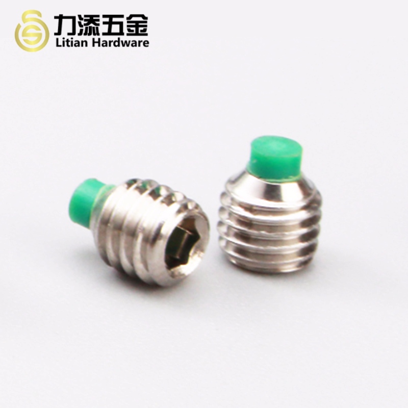 Din915 rozsdamentes acél M3-M12 nylon készlet csavar