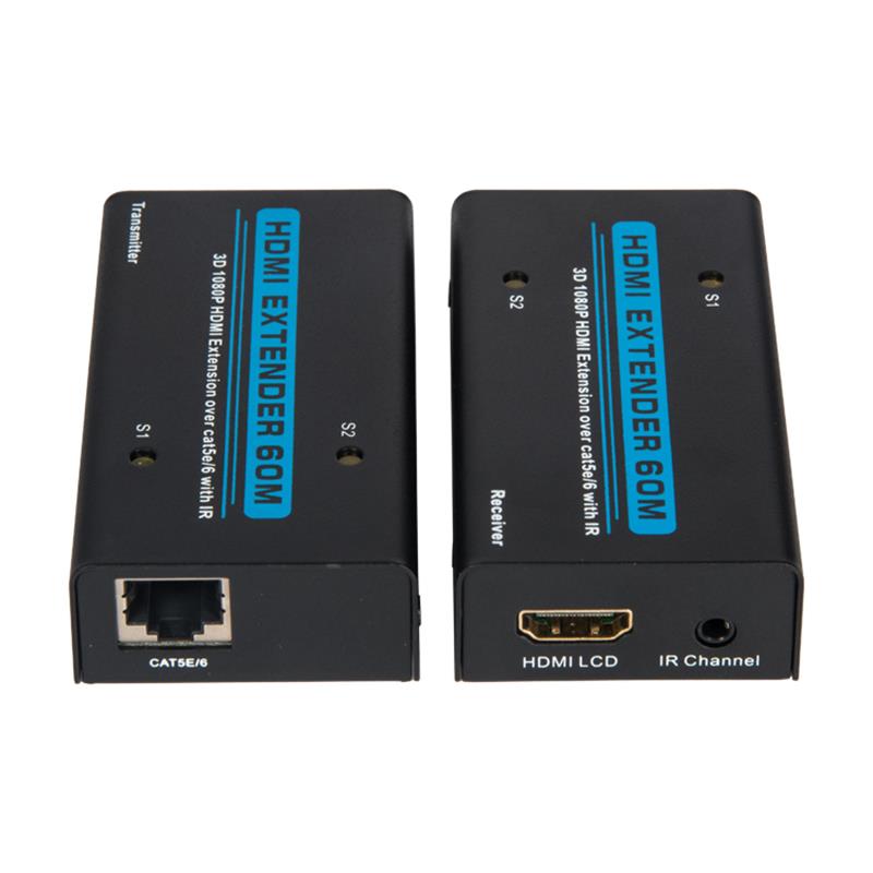 V1.3 HDMI Extenter 60m felett egy cat5e/6 kábel IR Support HD 1080P