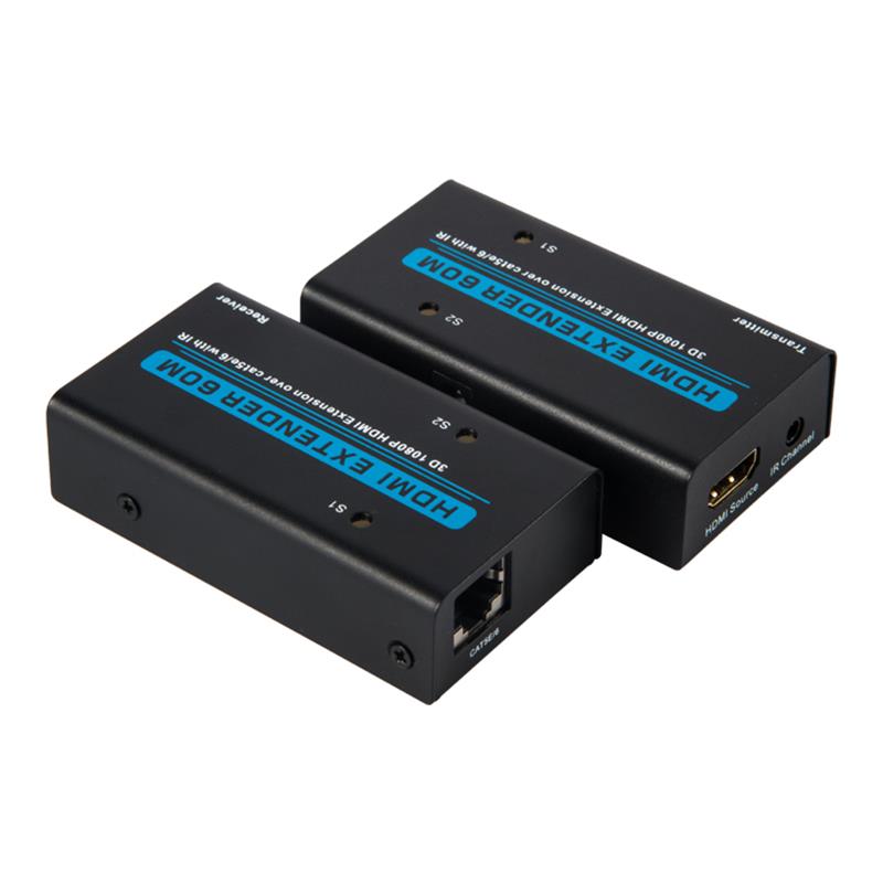 V1.3 HDMI Extenter 60m felett egy cat5e/6 kábel IR Support HD 1080P