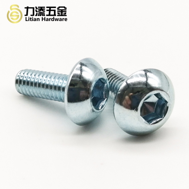 Normált szén-acél cink bevonatú hex konnektornyomó csavarok