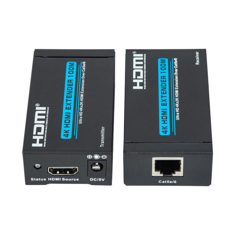 V1.4 4K HDMI Extenter 100m felett egyetlen cat5e/6 kábel Support Ultra HD 4Kx2K/30Hz