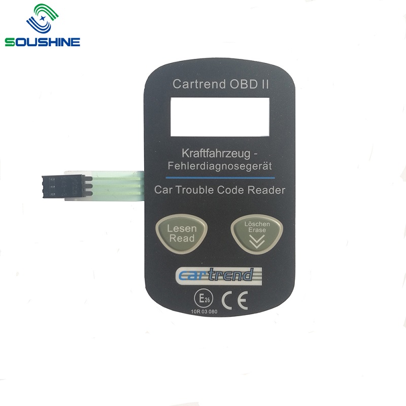 Szokványos vízálló prototípus Café Machine membrán kapcsoló LED-vel