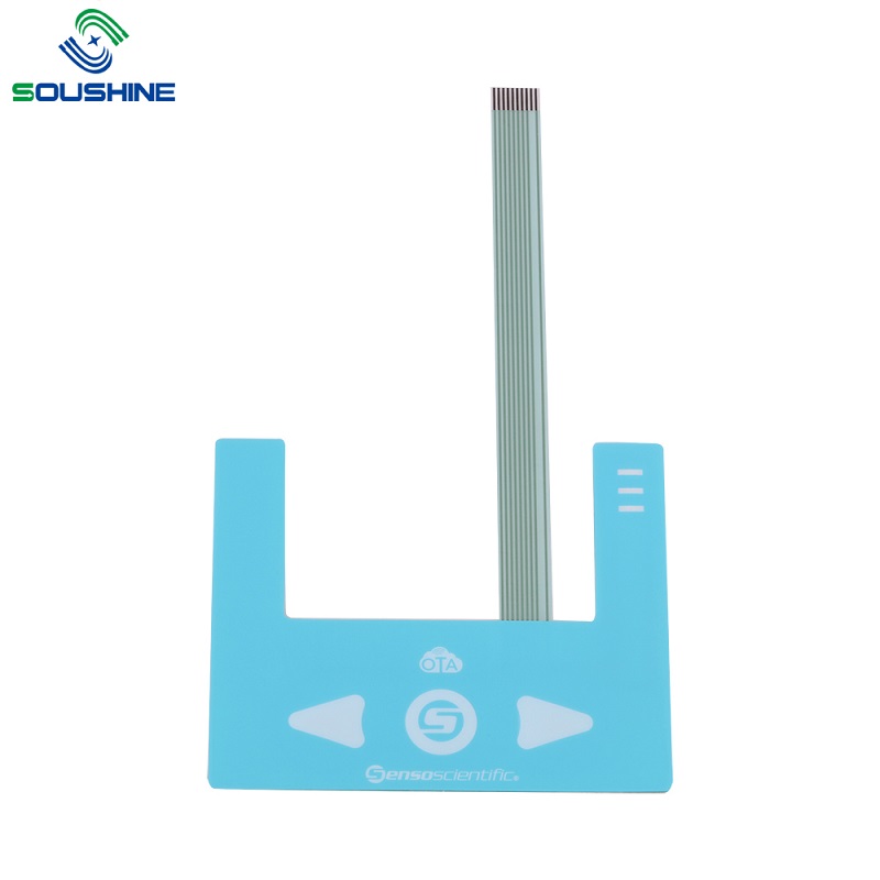 Egyéni három billentyűgomb membrán billentyűzet kapcsoló