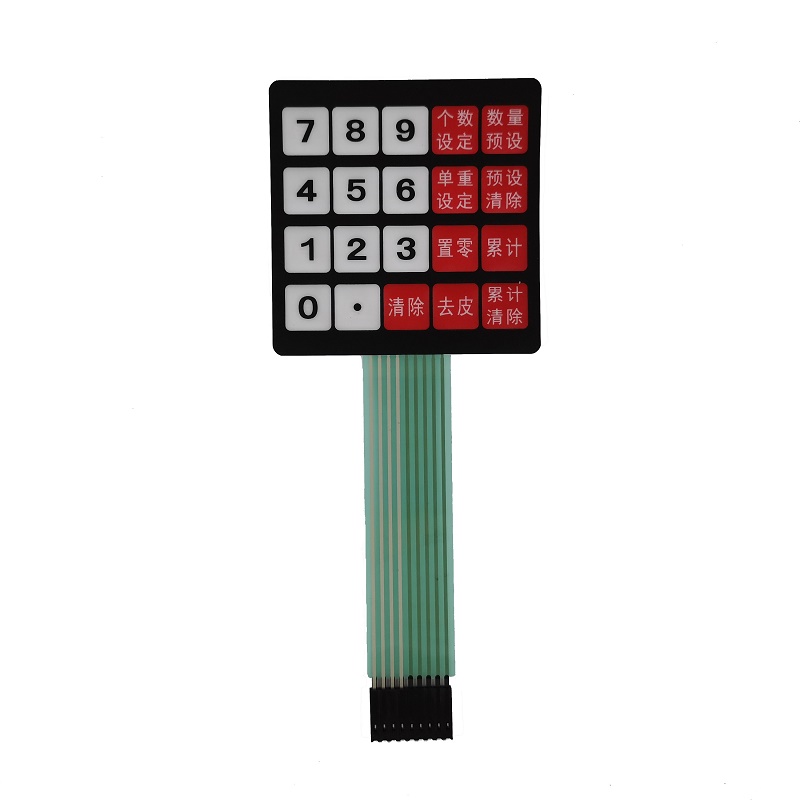 Kína gyártó egyedi készlet membrán kapcsoló