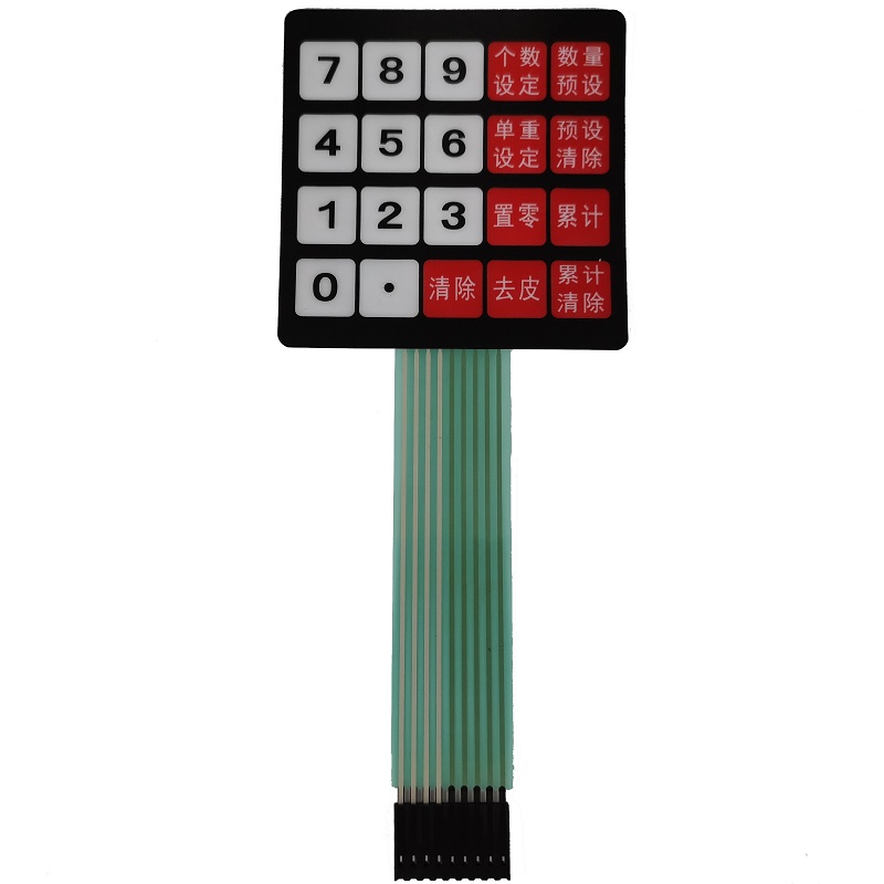 Kína gyártó egyedi készlet membrán kapcsoló