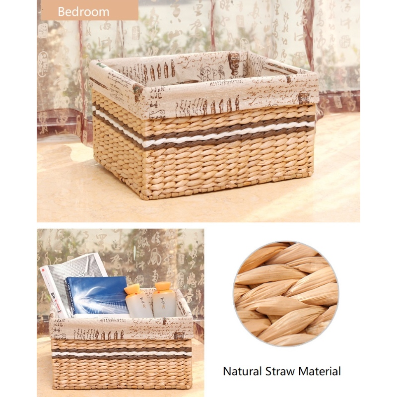 Szalma fonott kosár