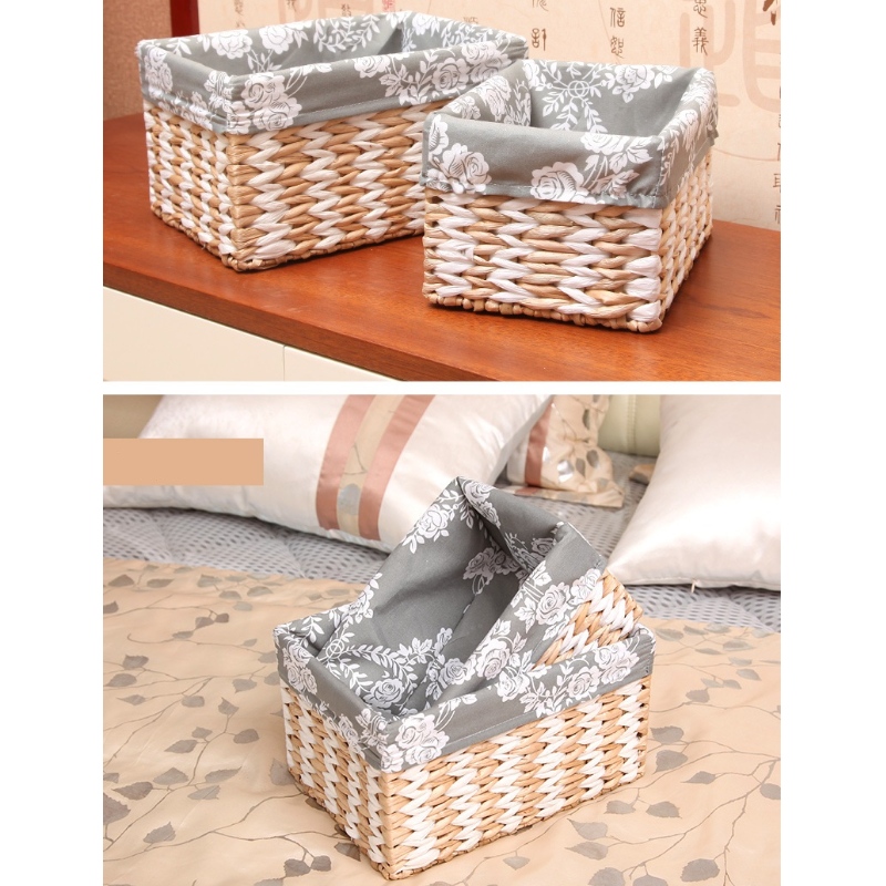 Szalma fonott kosár