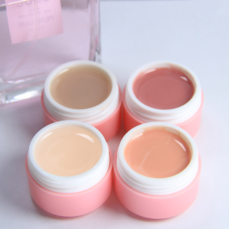 kamayi 8ml álcázás uv építő gél köröm művészet vékony meztelen zselés köröm gél áztassa le uv tiszta építő gél 20 szín