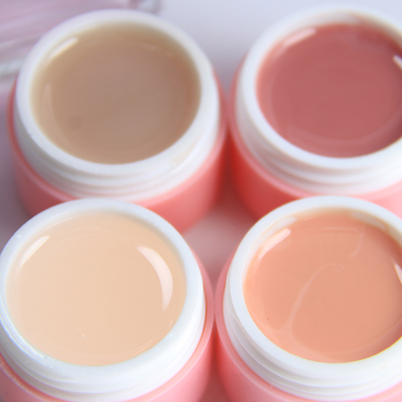 kamayi 8ml álcázás uv építő gél köröm művészet vékony meztelen zselés köröm gél áztassa le uv tiszta építő gél 20 szín