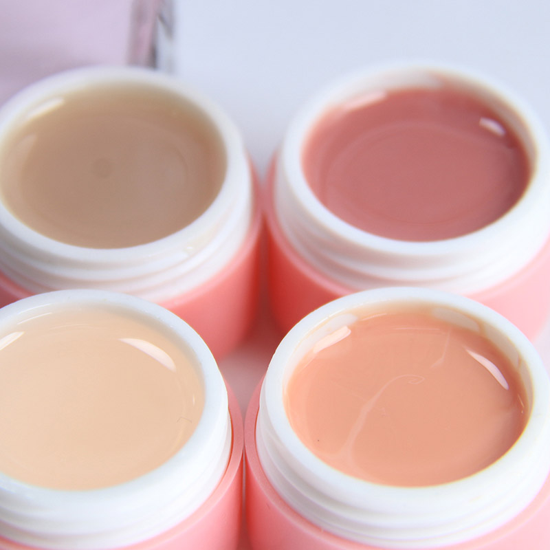 kamayi 8ml álcázás uv építő gél köröm művészet vékony meztelen zselés köröm gél áztassa le uv tiszta építő gél 20 szín