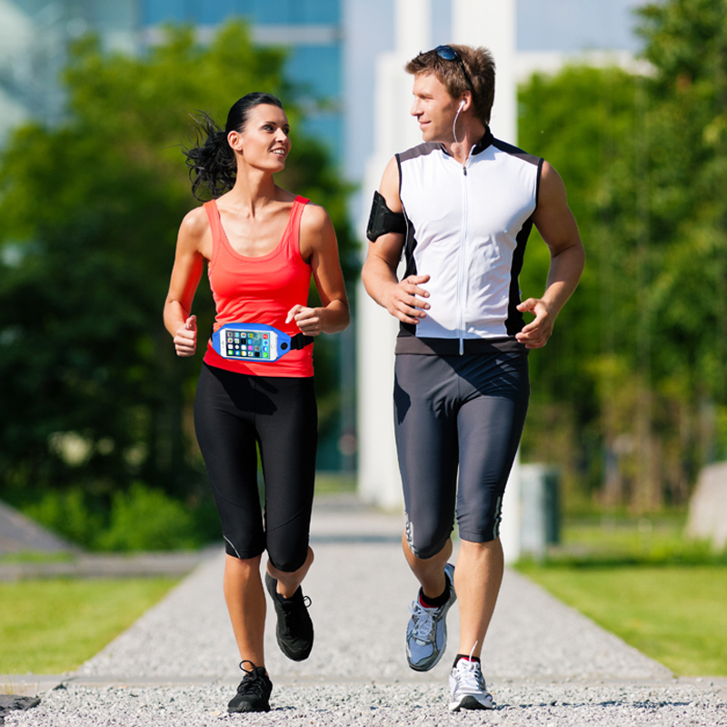 Olcsó Rose Pink Sport vízálló érintőképernyős mobiltelefon-táska futáshoz