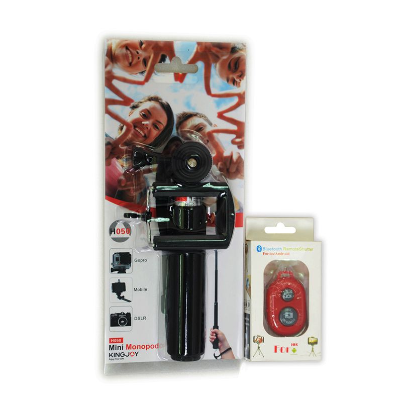 KINGJOY 4-szakaszos alumínium, meghosszabbítható, 500 mm hosszú, digitális fényképezőgép szelfi bot H050