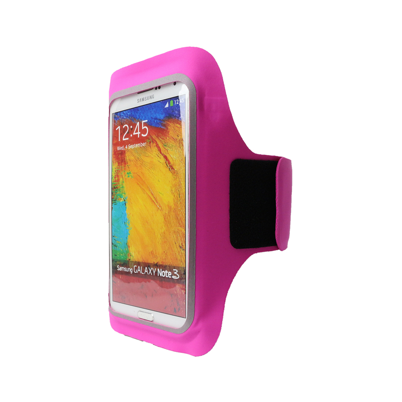 Rose Pink Unisex Sport Running Arm Bag lycra mobiltelefon Armband