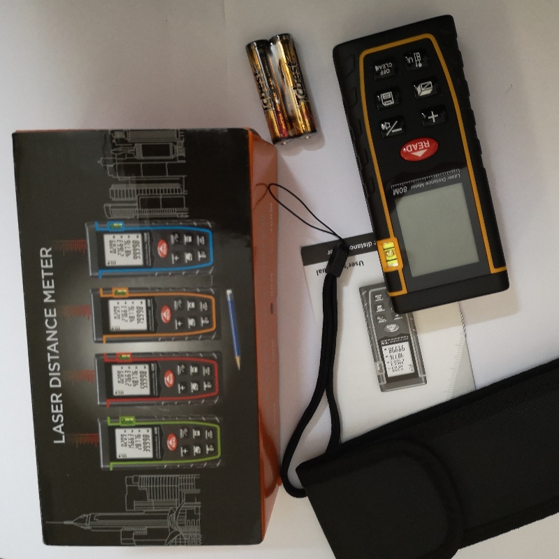 Digitális lézer távolságmérő 40Meter 60M 80M és 100 Meter