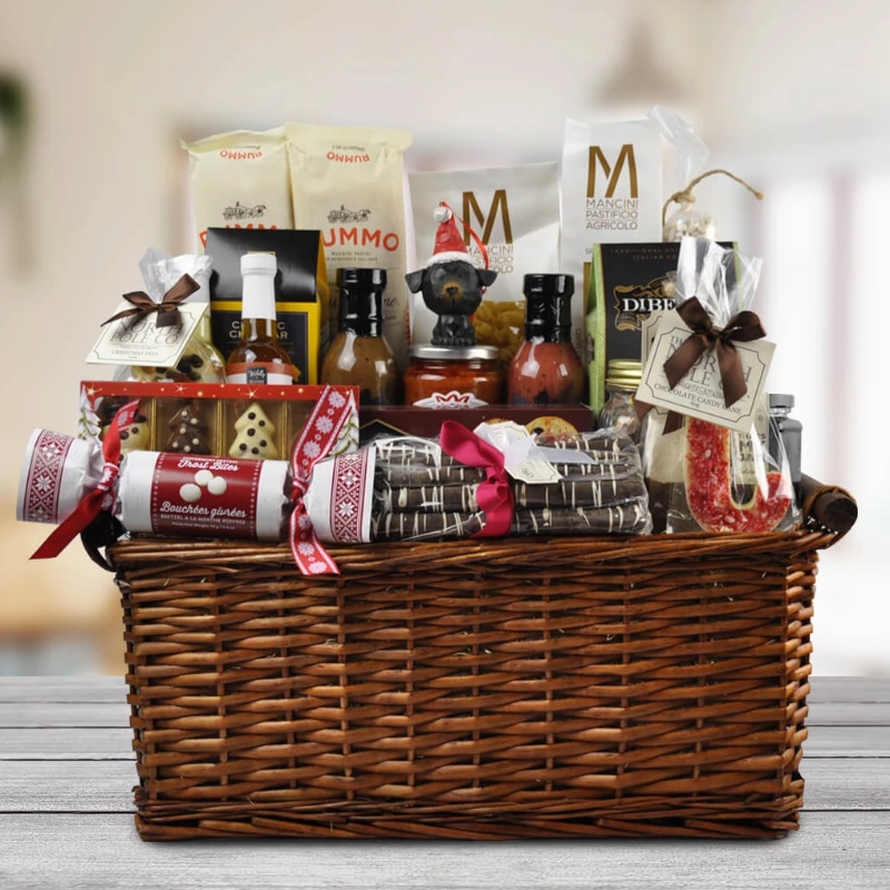 Karácsonyi ajándék kosár