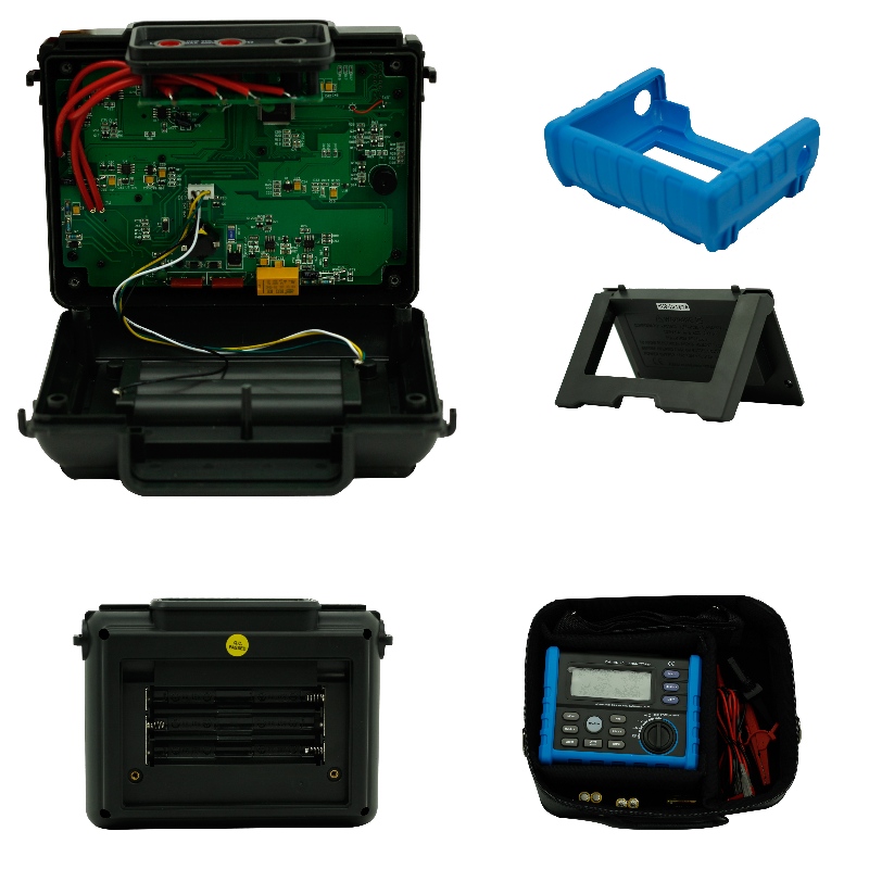 Digitális Megohmmeter Megger szigetelési ellenállás tesztelő Nagyfeszültségű Digitális Szigetelés Tester Megger Earth