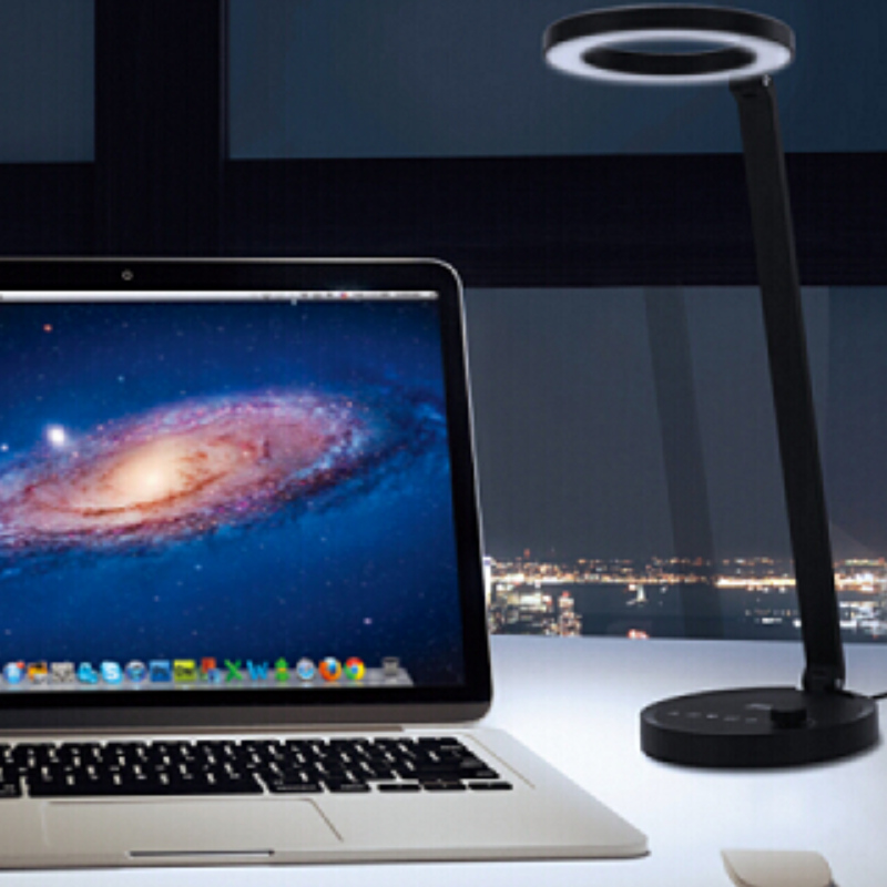 688S USB port töltő led asztali lámpa alumínium testtel