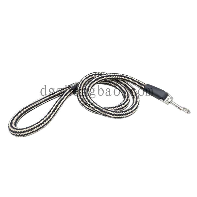 Dupla fonott nylon valódi bőrből készült házi pórázral