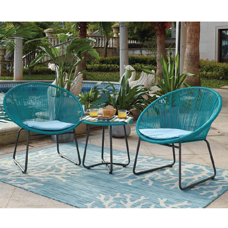 Acél &fonott 3pcs kanapé VV-604