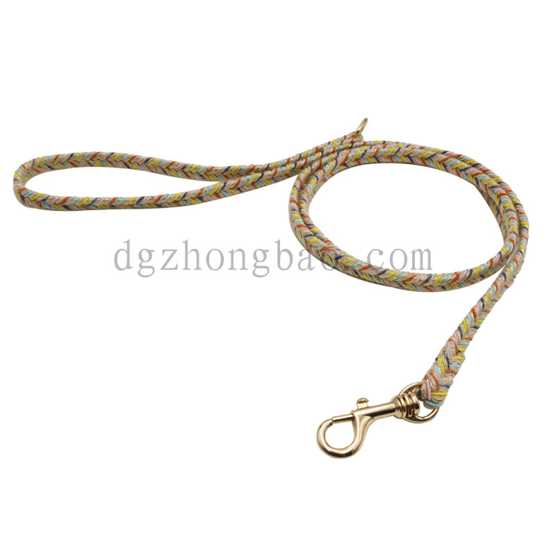 Színes fonott kisállat póráz