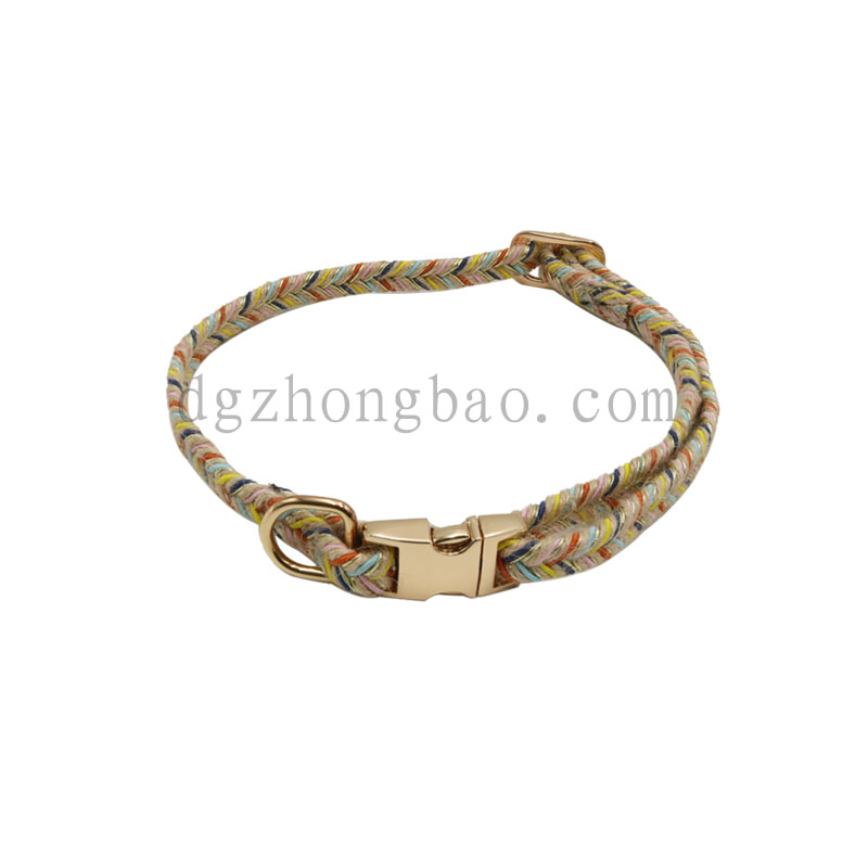 Színes házi kedvenc póráz gallérja